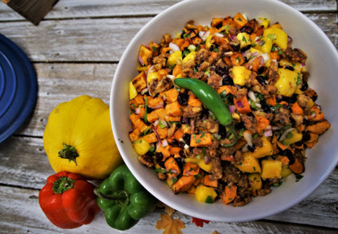 Quinoa Salad with Roasted Sweet Potato