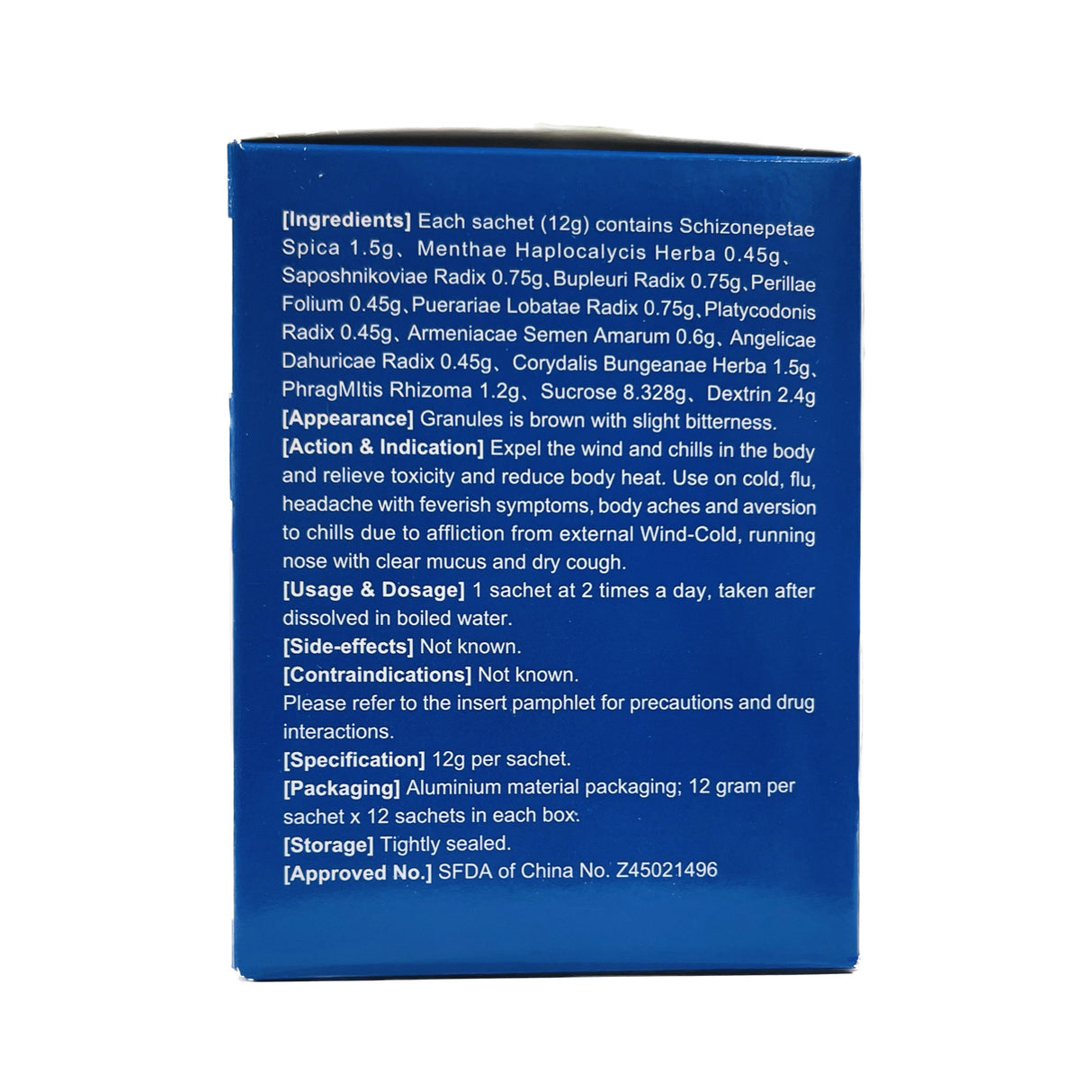 Sanjin Cold Relief Granules