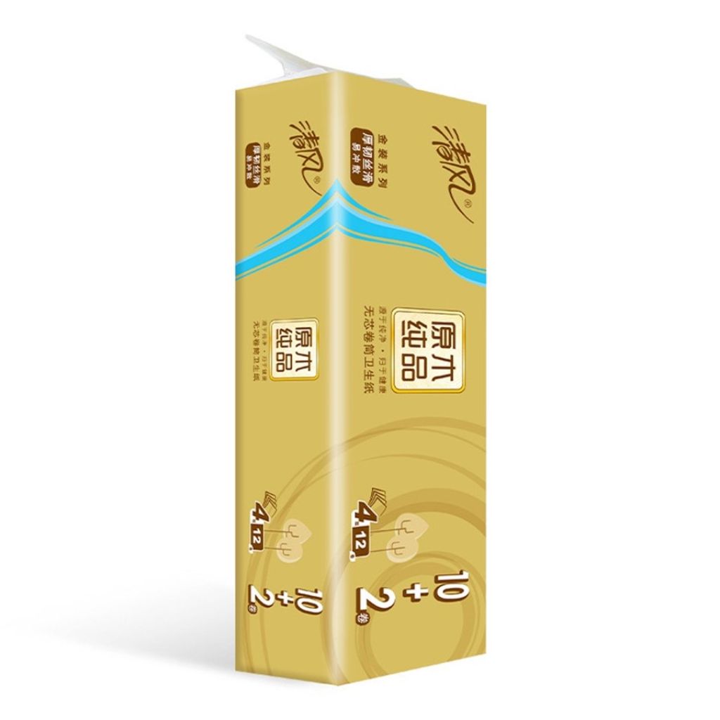 Breeze Gold Series Tissue Roll - 4 Ply/ 12 Rolls