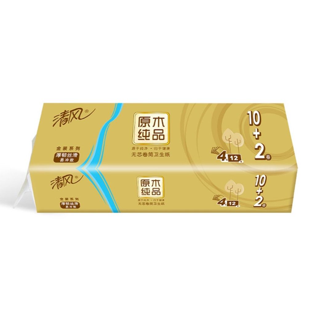 Breeze Gold Series Tissue Roll - 4 Ply/ 12 Rolls
