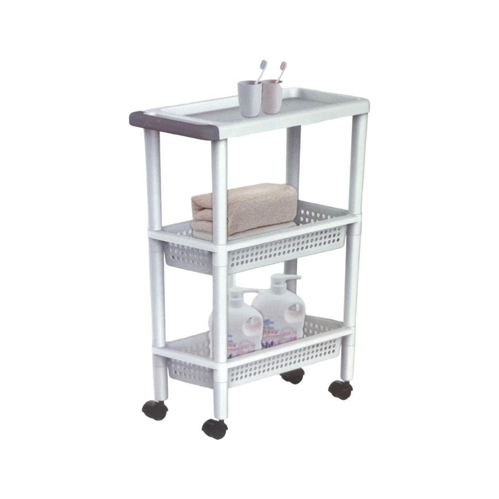 茶花多纳可移动三层置物架 113001