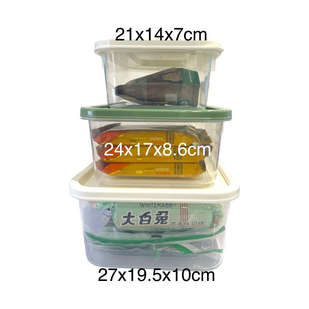 美彤2218食物密封收纳盒3件套