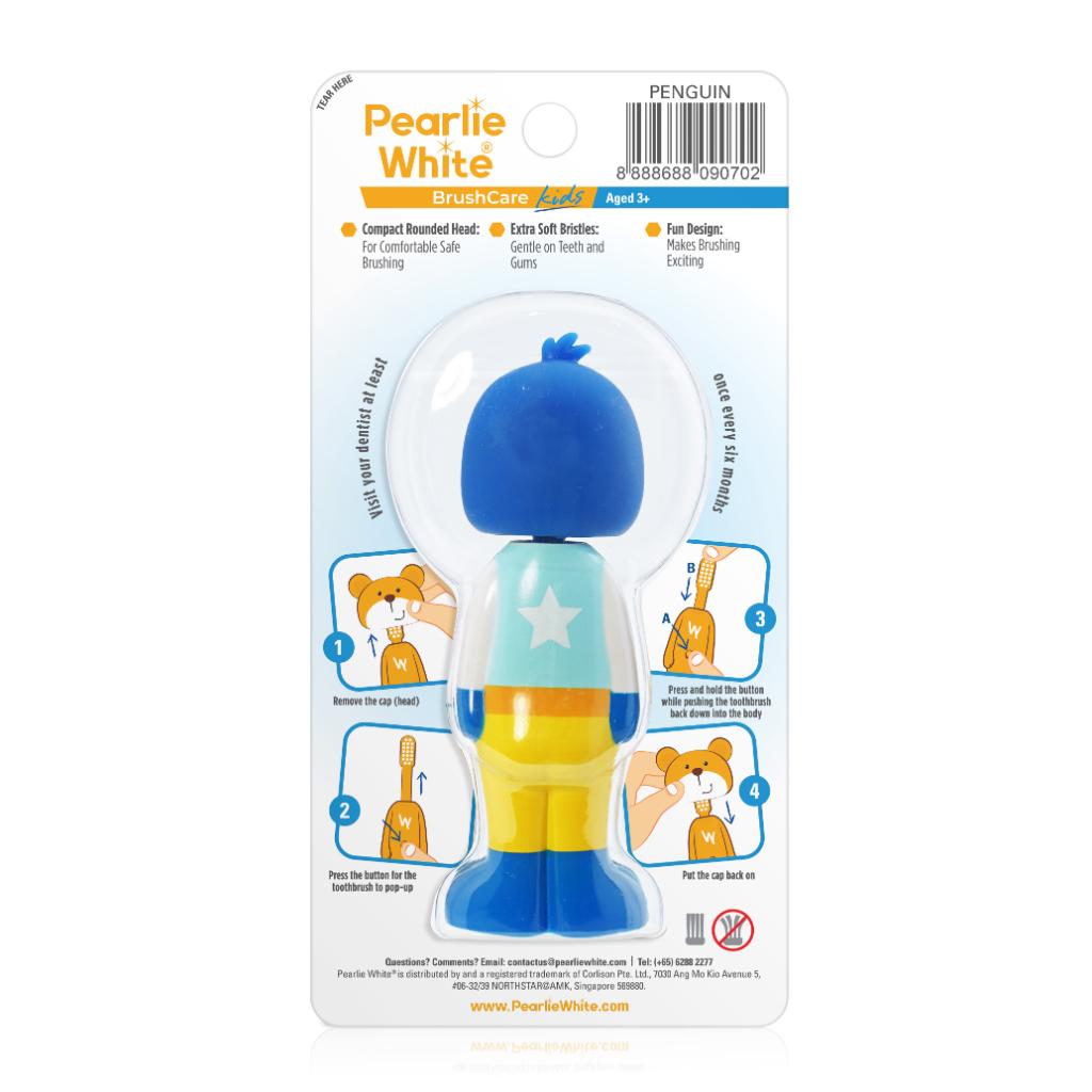 Pearlie White Kids Toothbrush Penguin