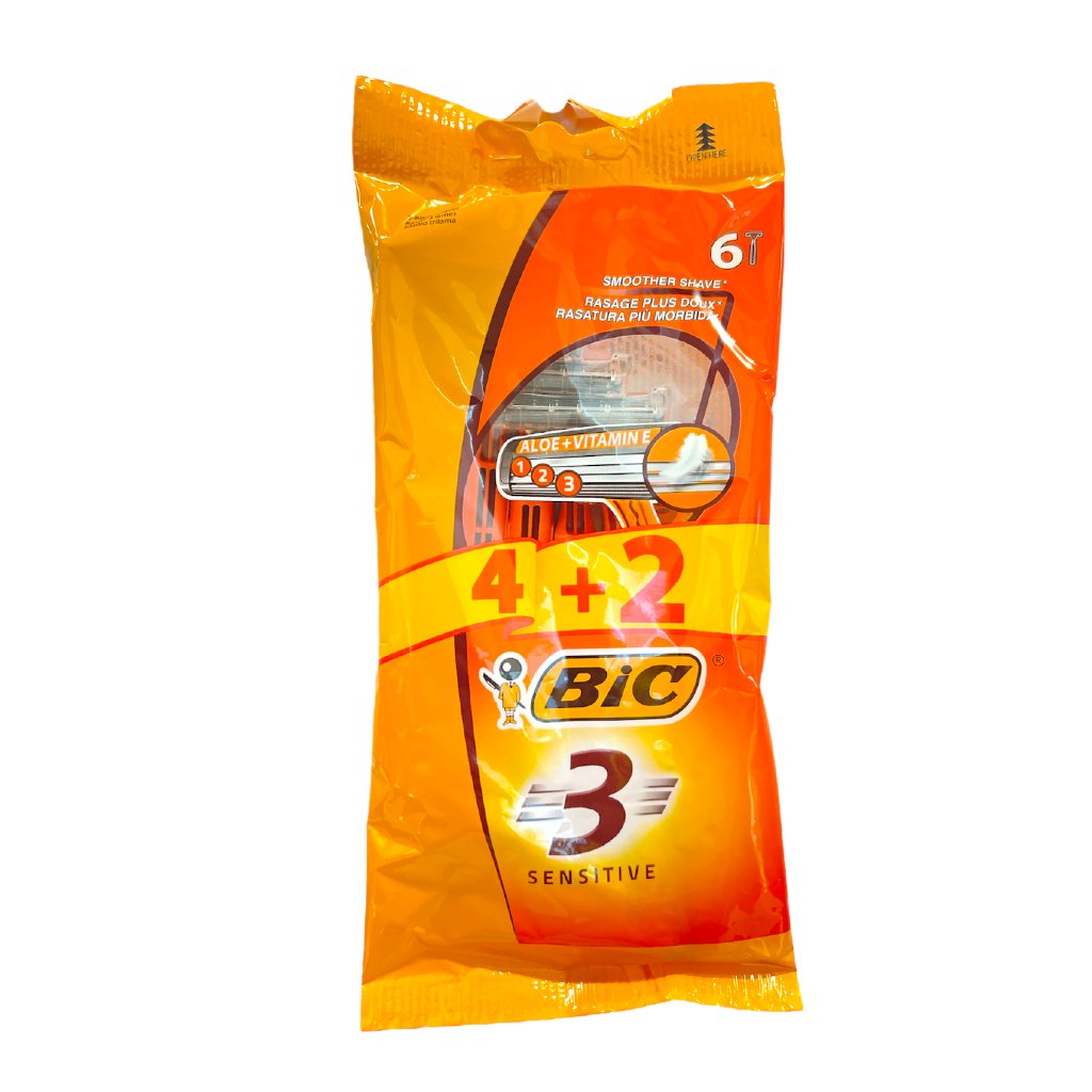 BIC 3 袋装 4+2(剃须刀)