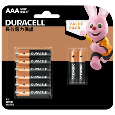 Duracell Alkaline AAA 20s