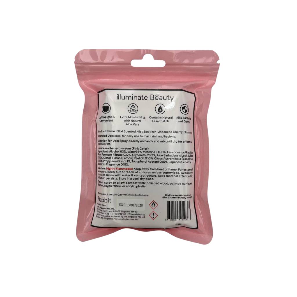 Ellixi Scented Mist Sanitizer 45ml Japanese Cherry Blossom