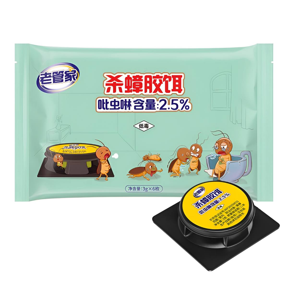 LAO GUAN JIA COCKROACH KILLER BAIT 3g X 6