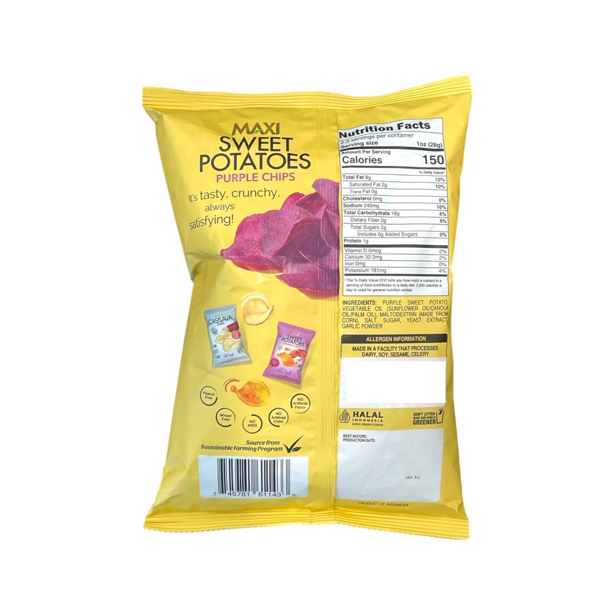 MAXI Swt Potato Purple Chips SEA SALT