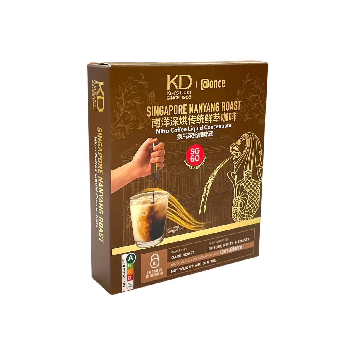 KIM'S DUET Nanyang Roast Nitro Coffee Liquid Concentrate