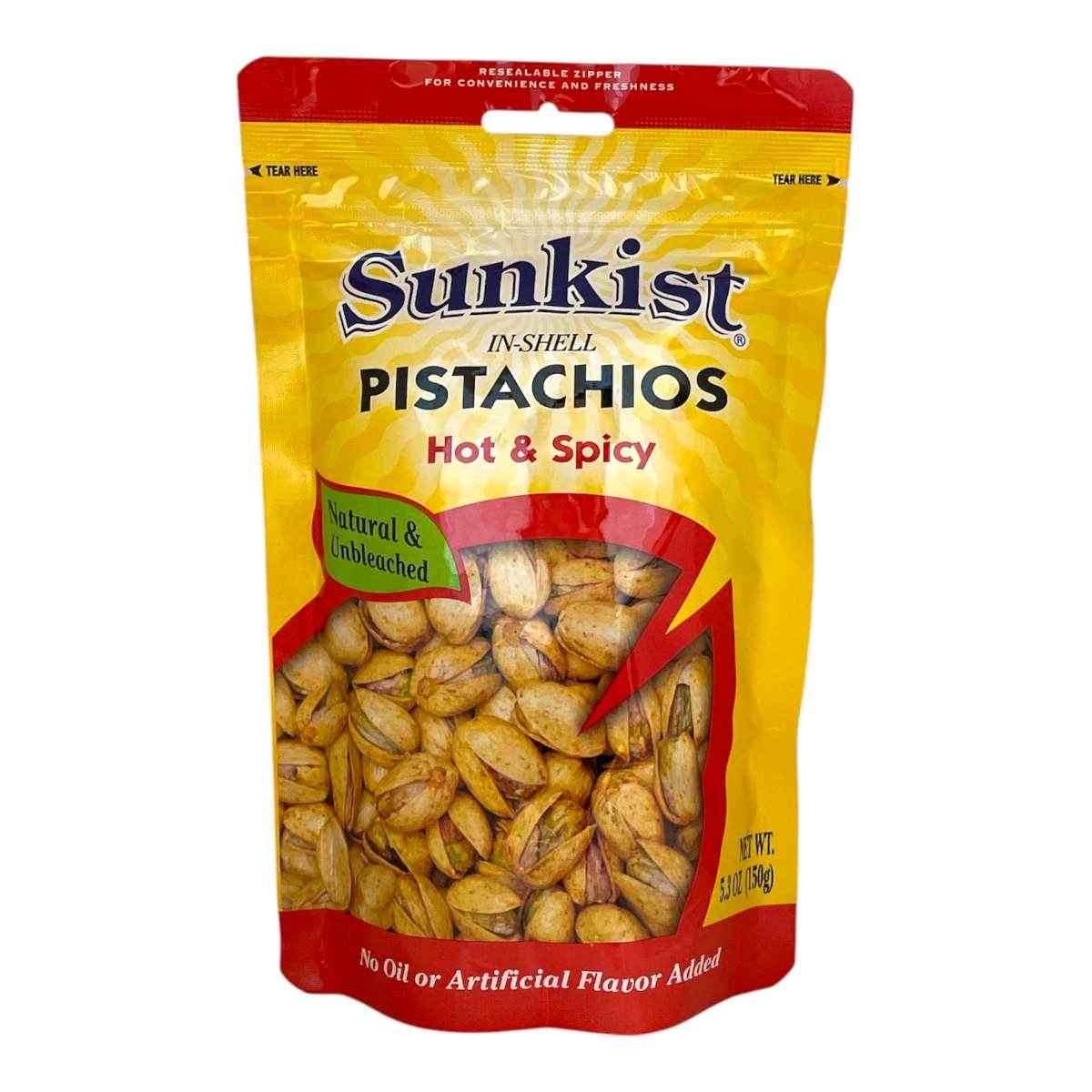 Sunkist Hot & Spicy Pistachio Nuts 150g