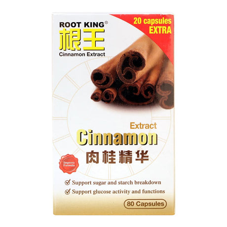 Root King Cinnamon Extract Capsules 80s