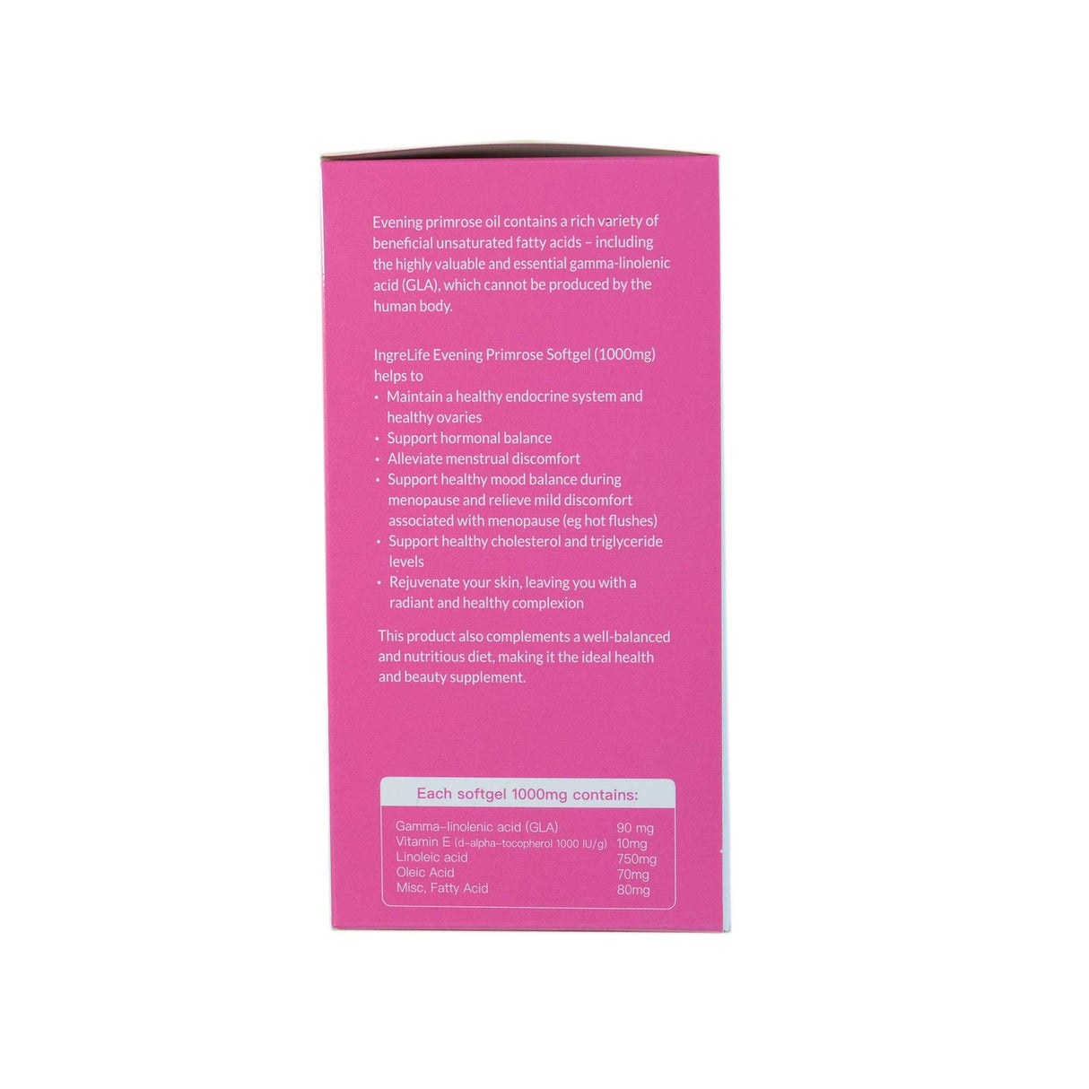 Ingrelife 100 Evening Primrose Soft gel