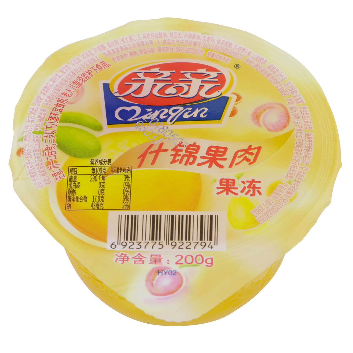 Fruit Jelly Peach 200G