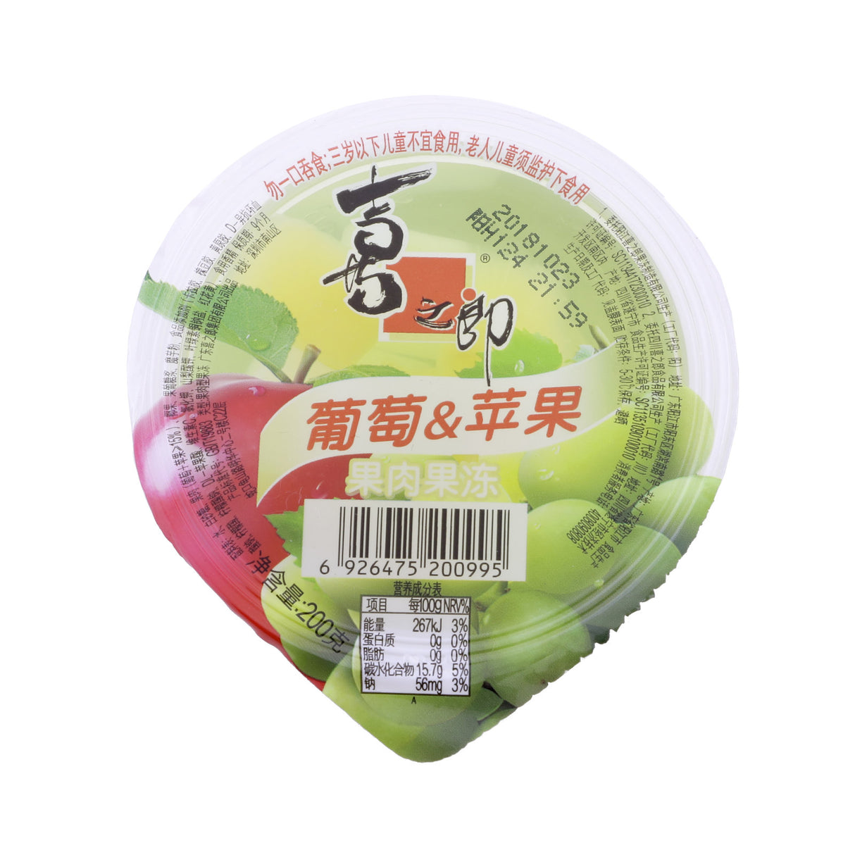 喜之郎 果肉果冻 葡萄+苹果果肉