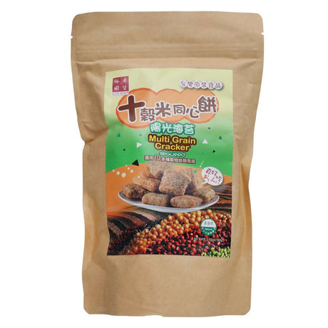 Grain Rice Cracker with Seaweed Flavor