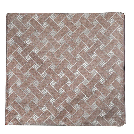 70cmx70cm Cushion Cover Square Spiral （Brown）