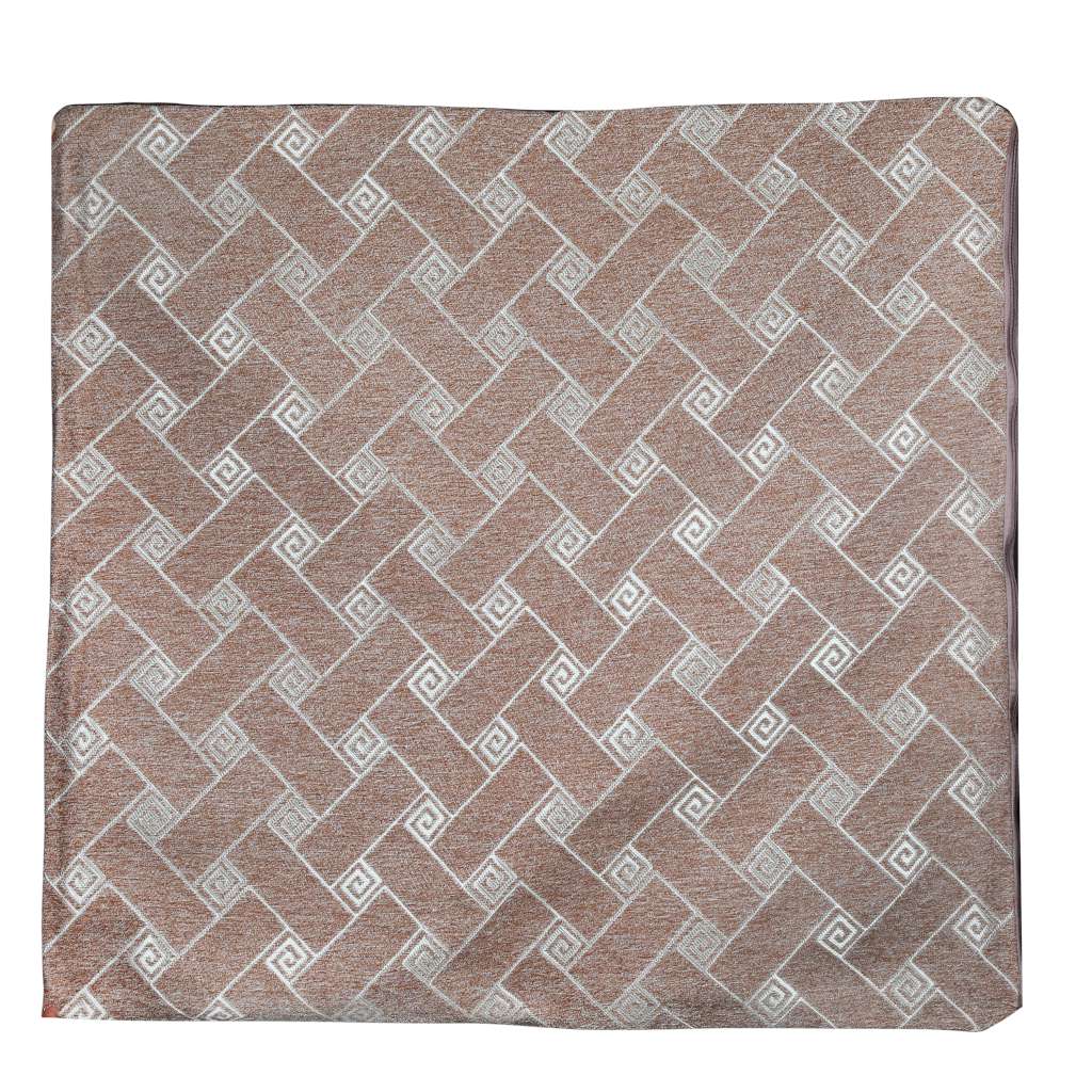 70cmx70cm Cushion Cover Square Spiral （Brown）