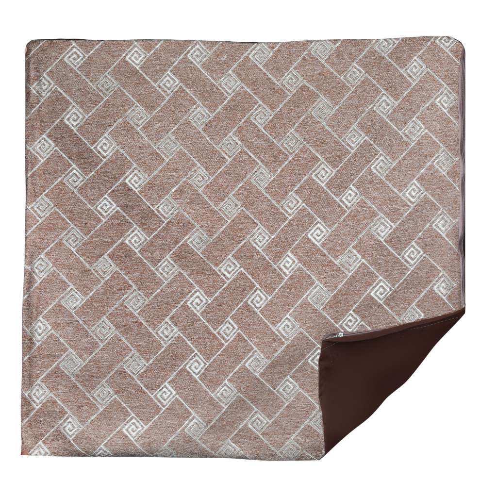 70cmx70cm Cushion Cover Square Spiral （Brown）
