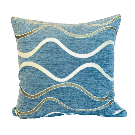 70cmx70cm Cushion Cover Wave （Blue）