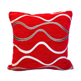 70cmx70cm Cushion Cover Wave （Red）