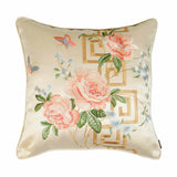 13822-2 18x18 Peony Cushion Cover-Beige