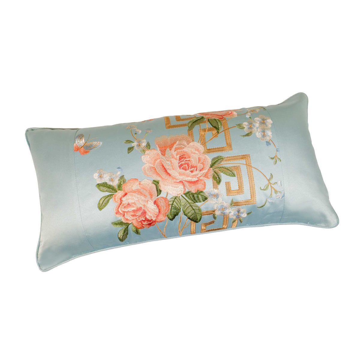 13822-4 12x24 Peony Small Pillow Cover-Bean Green