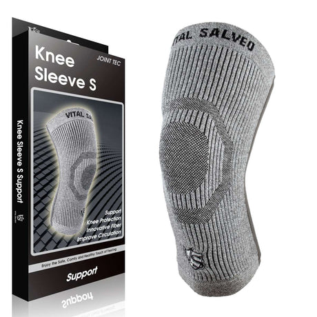 3D Knit Knee Brace S-SUPPORT Light Grey (1PC)/S