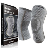 3D Knit Knee Brace S-SUPPORT Light Grey (1PC)/S