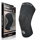 Knit Knee Brace S-SUPPORT-Dark Grey(1PC)-S