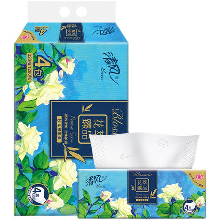 Breeze Blossom Series Tissue - 4 Ply/4 Packs