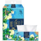 清风花萃臻品系列 抽纸巾 - 4层 - 4包装 - 80张