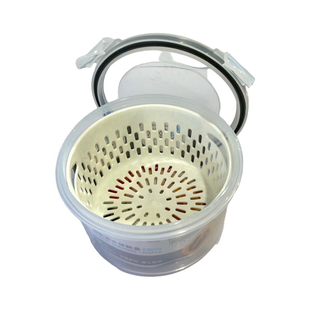 超诚7012圆形美时密封沥水保鲜盒（500ML)60/盒