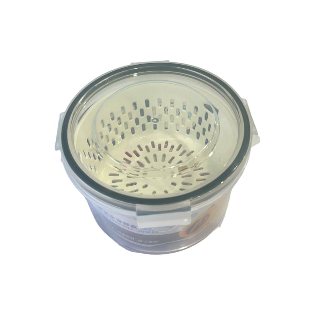 超诚7013圆形美时密封沥水保鲜盒（1250ML）36/盒