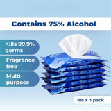 Alcean Alcohol Disinfectant Wipes 10’s