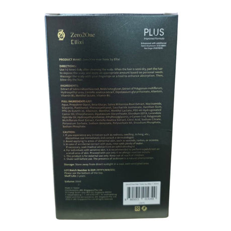 Zero2One Hair Tonic by Ellixi 50ml