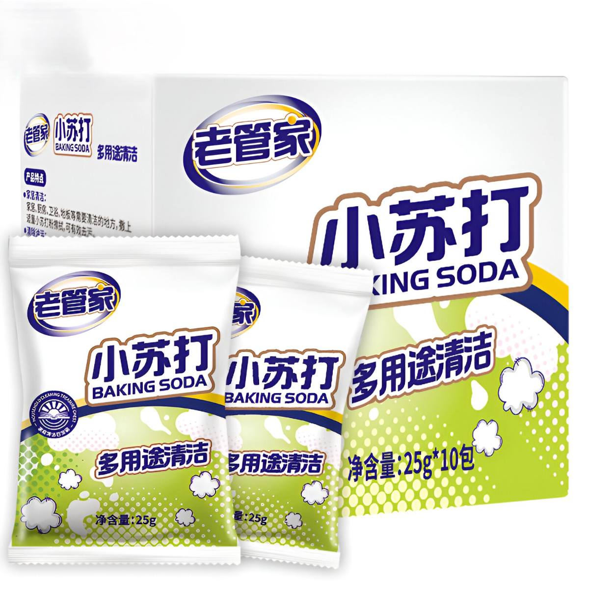 LAO GUAN JIA CLEANING BAKING SODA 25g X 10