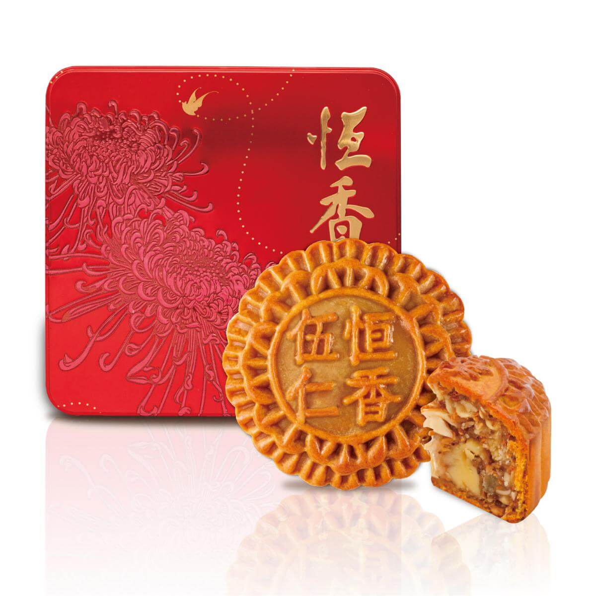 伍仁月饼四粒装