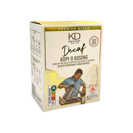 KIM'S DUET Decaf Kopi-O Kosong Box of 5s