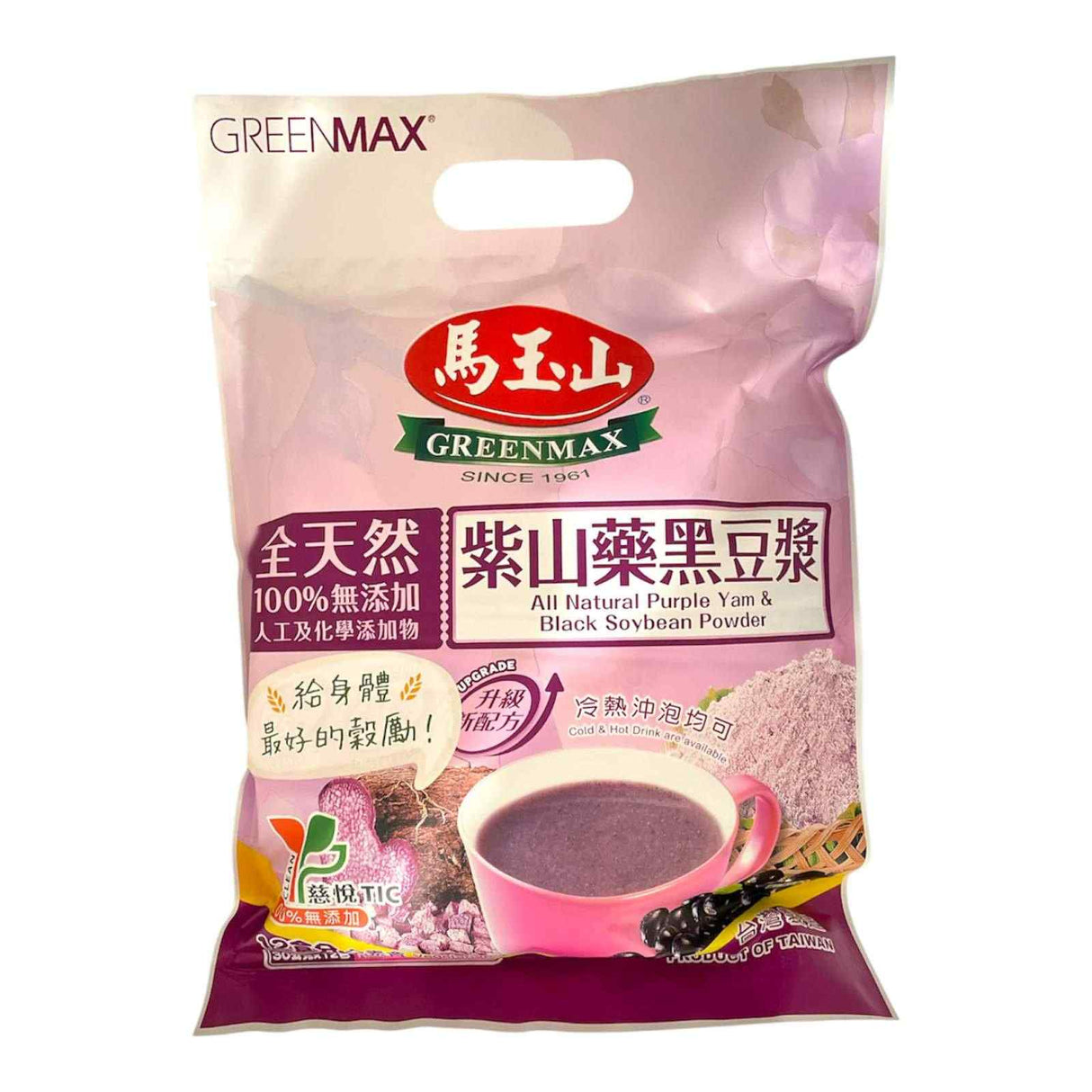 紫山药黑豆浆