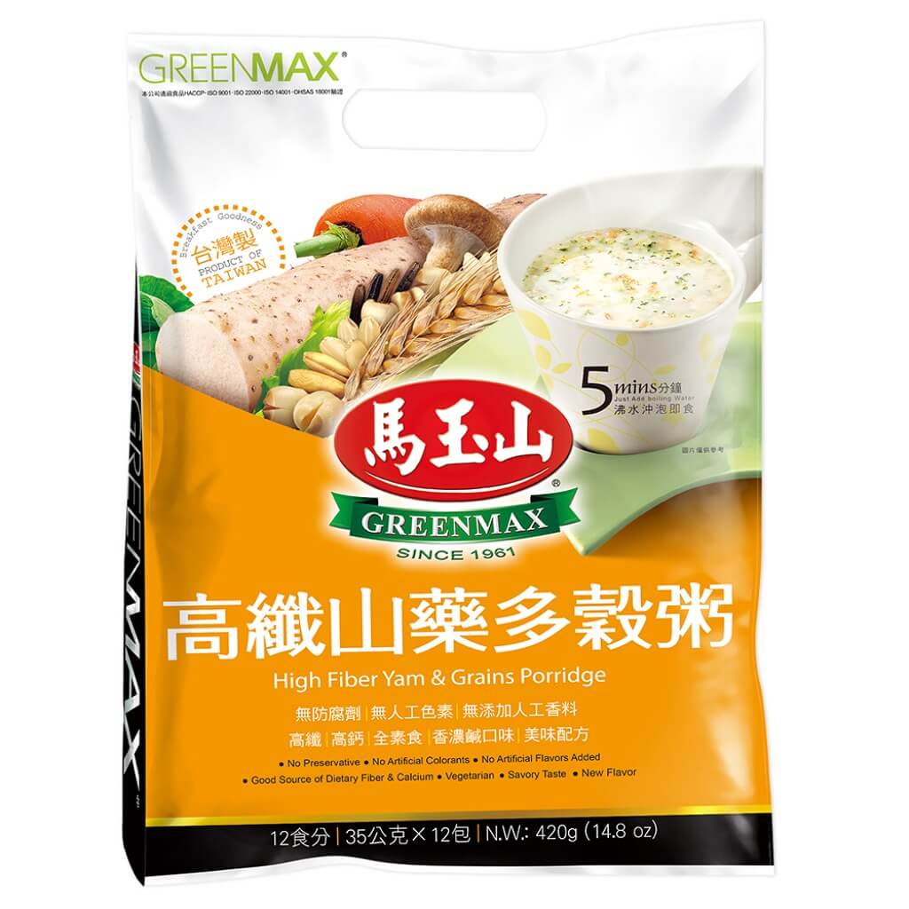 Greenmax High Fiber Yam & Grains Porridge